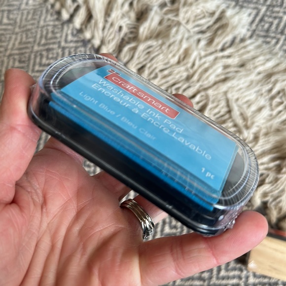 NWT Baby Shower Wood Stamps &Ink Pads | Blue | Black | Scrapbook | Invitations - Picture 4 of 9